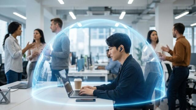 ノイキャンで個室空間